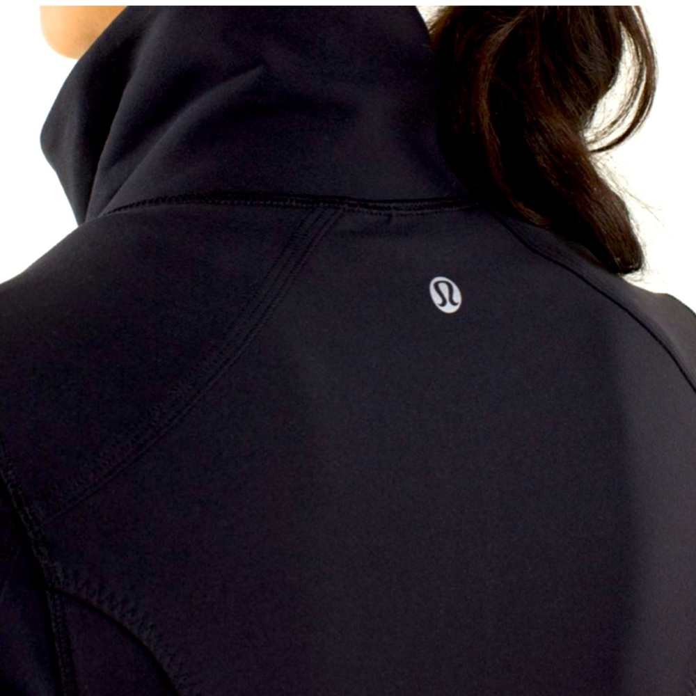Lululemon Nice Asana Align Jacket Black/Pow Stripe Split Pea- Size 6 - Picture 12 of 12